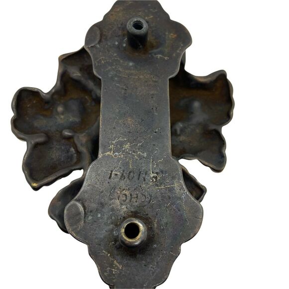 Grape Cluster Retro Door Knocker Vintage Brass Look CHC Decor With Two Screws - Picture 3 of 9